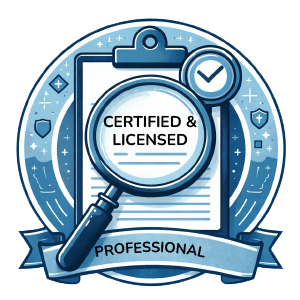 Certified & Licensed Professional badge